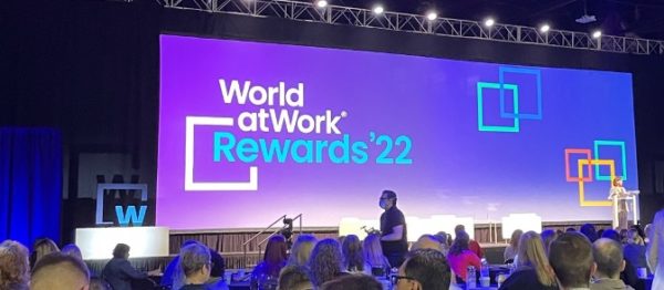The mainstage at WorldatWork Rewards '22 