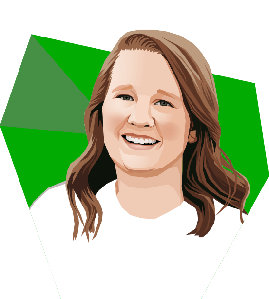 Illustrated portrait of Katelyn Rattray at Syndio