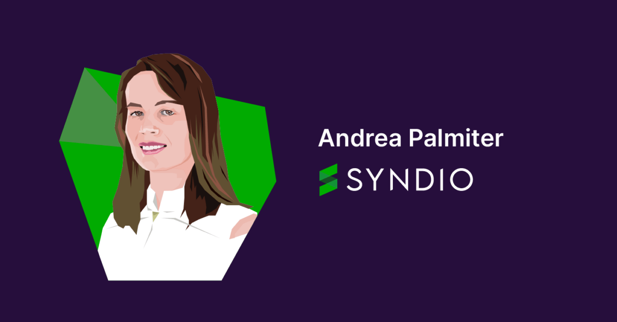 Illustrated portrait of Andrea Palmiter at Syndio