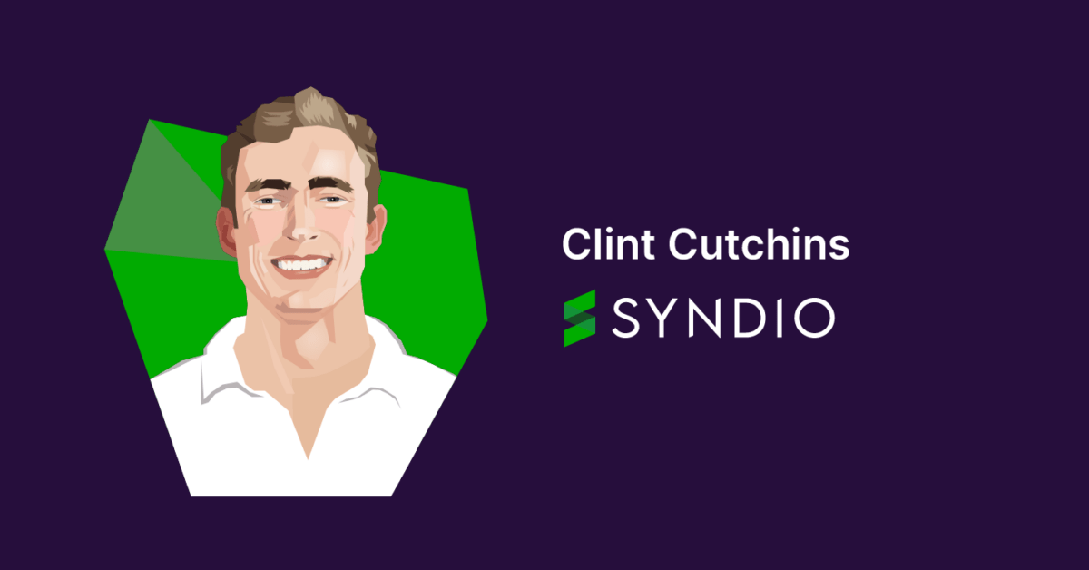 Illustrated portrait of Clint Cutchins at Syndio