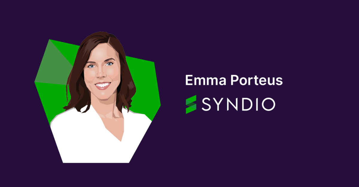 Illustrated portrait of Emma Porteus at Syndio