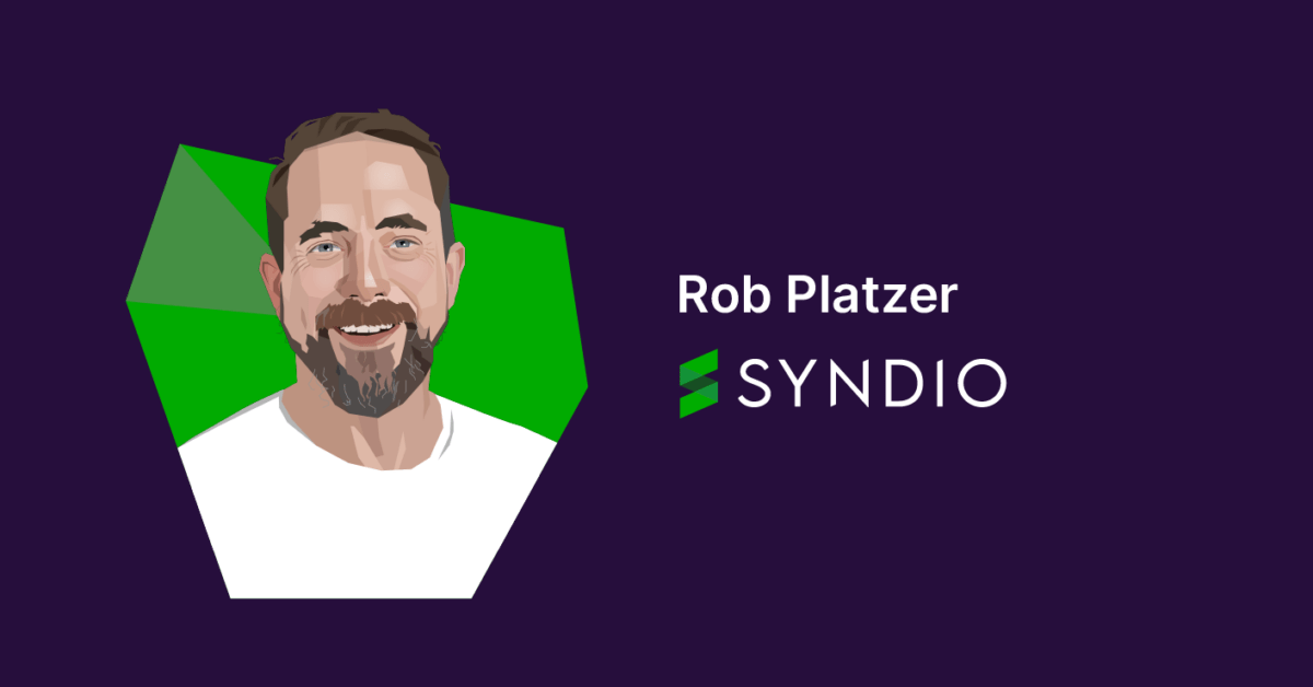 Illustrated portrait of Rob Platzer at Syndio