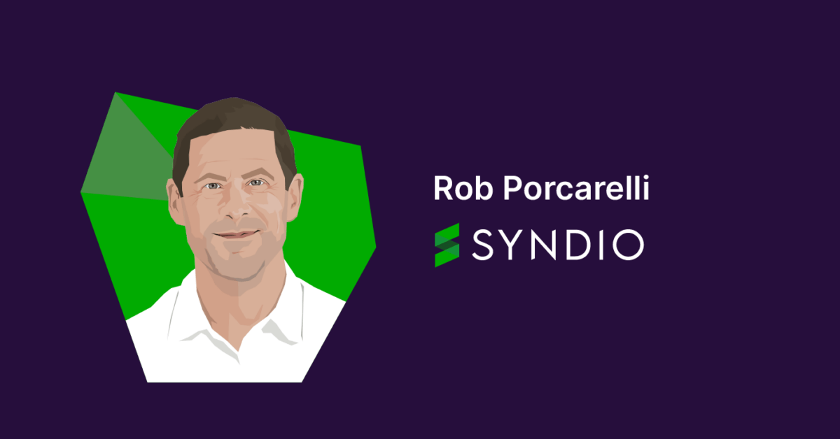 Illustrated portrait of Rob Porcarelli at Syndio