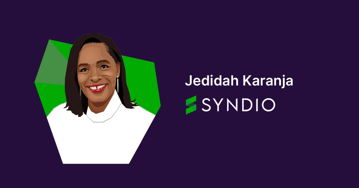 Illustrated portrait of Jedidah Karanja at Syndio