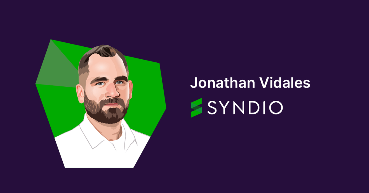 Illustrated portrait of Jonathan Vidales at Syndio