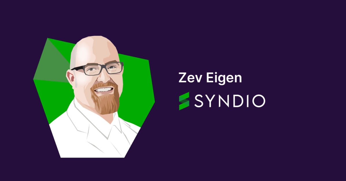 Illustrated portrait of Zev Eigen at Syndio