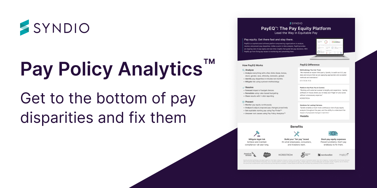 Pay Policy Analytics - Get to the bottom of pay disparities and fix them.