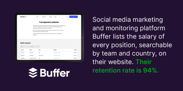 How pay transparency helped boost talent retention for Buffer
