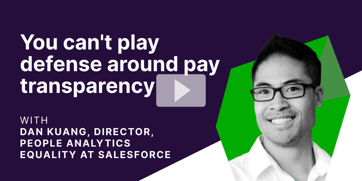 You can't play defense when it comes to pay transparency