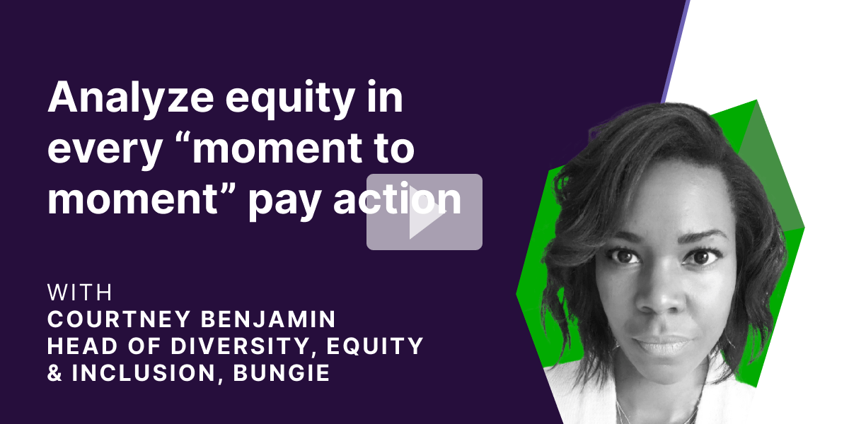 How to Develop a More Equitable Performance Management Program webinar takeaways from Courtney Benjamin, Head of Diversity, Equity & Inclusion at Bungie