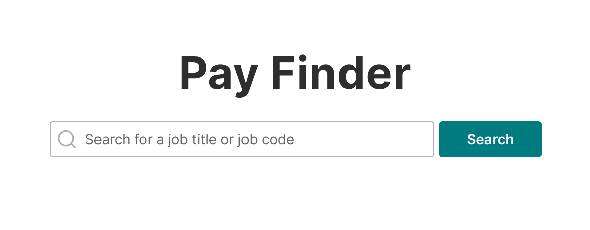 Pay Finder Search Bar
