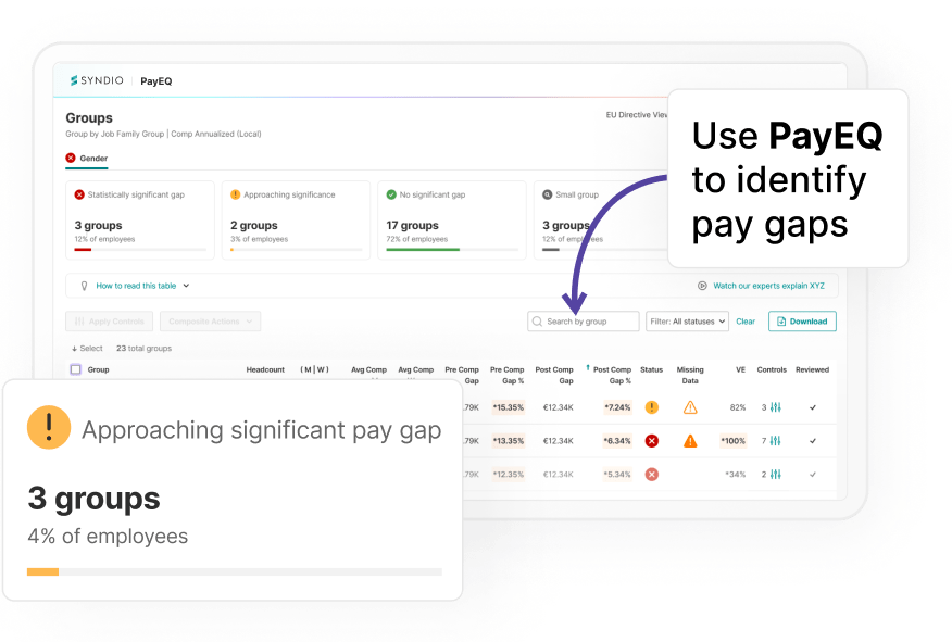 Use PayEQ to identify pay gaps