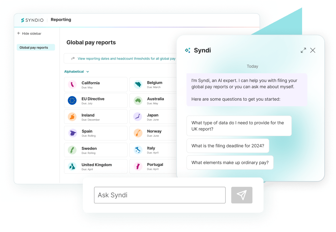 Syndio Global Pay Reports Product