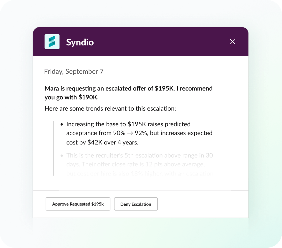 Conversational and embedded into workflows